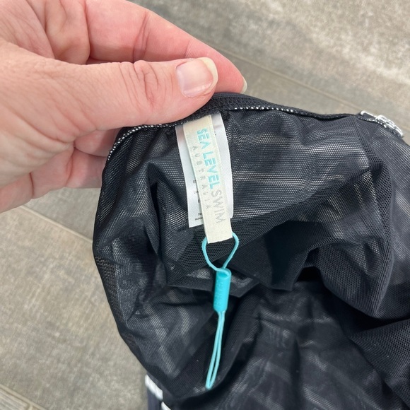 NWOT Sea Level Cross Front Striped One Piece - Picture 11 of 14